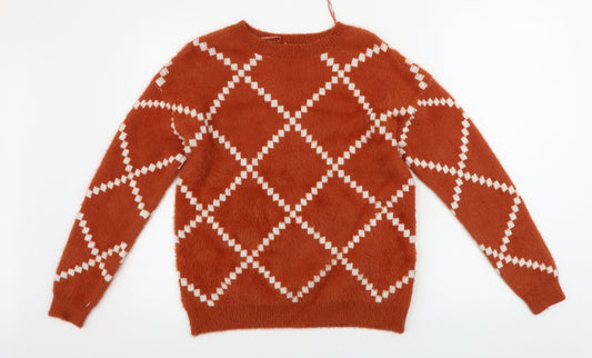Womens UK Size M Matalan Brown Pullover Jumper