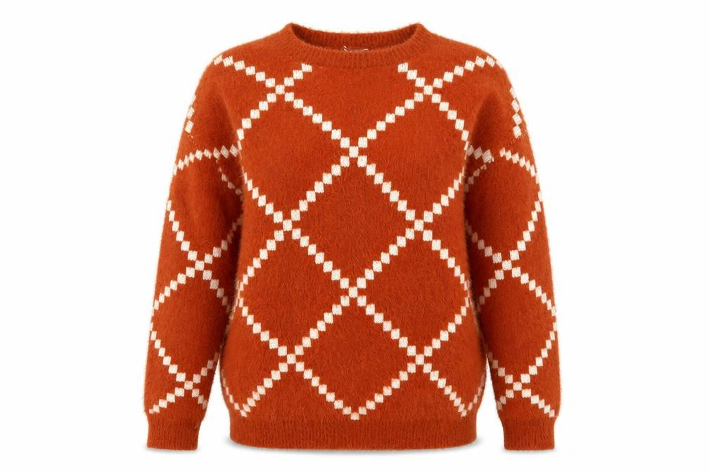 Womens UK Size M Matalan Brown Pullover Jumper