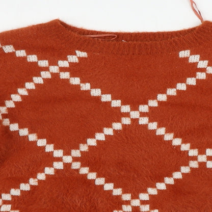 Womens UK Size M Matalan Brown Pullover Jumper