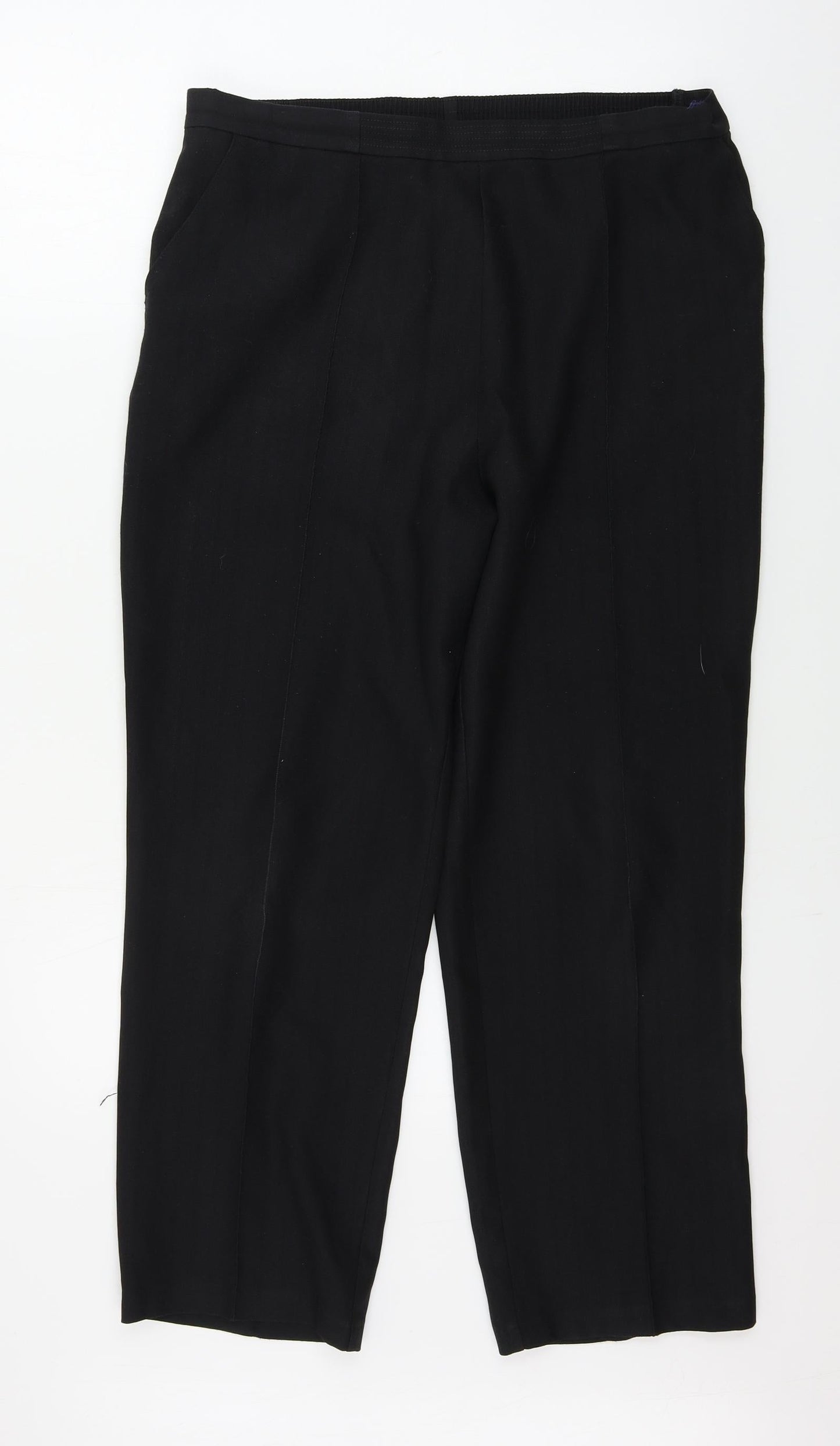 Womens UK Size 14 Marks and Spencer Regular Fit  Black Trousers