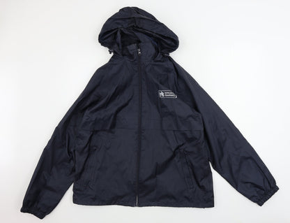 Mens UK Size S Result Blue Rain Coat