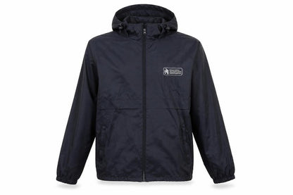 Front view of Result men’s blue rain coat coat, size S