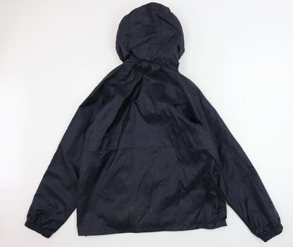 Mens UK Size S Result Blue Rain Coat