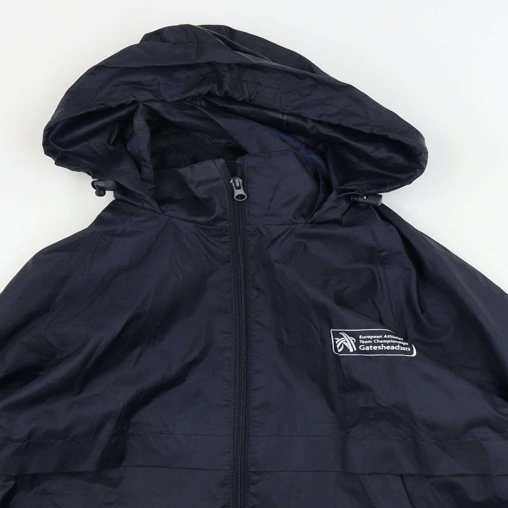 Mens UK Size S Result Blue Rain Coat