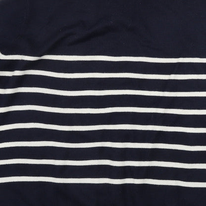 George  Womens Blue Striped  Pullover Jumper Size 10
