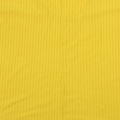 Womens UK Size 14 New Look Yellow Pullover Jumper
