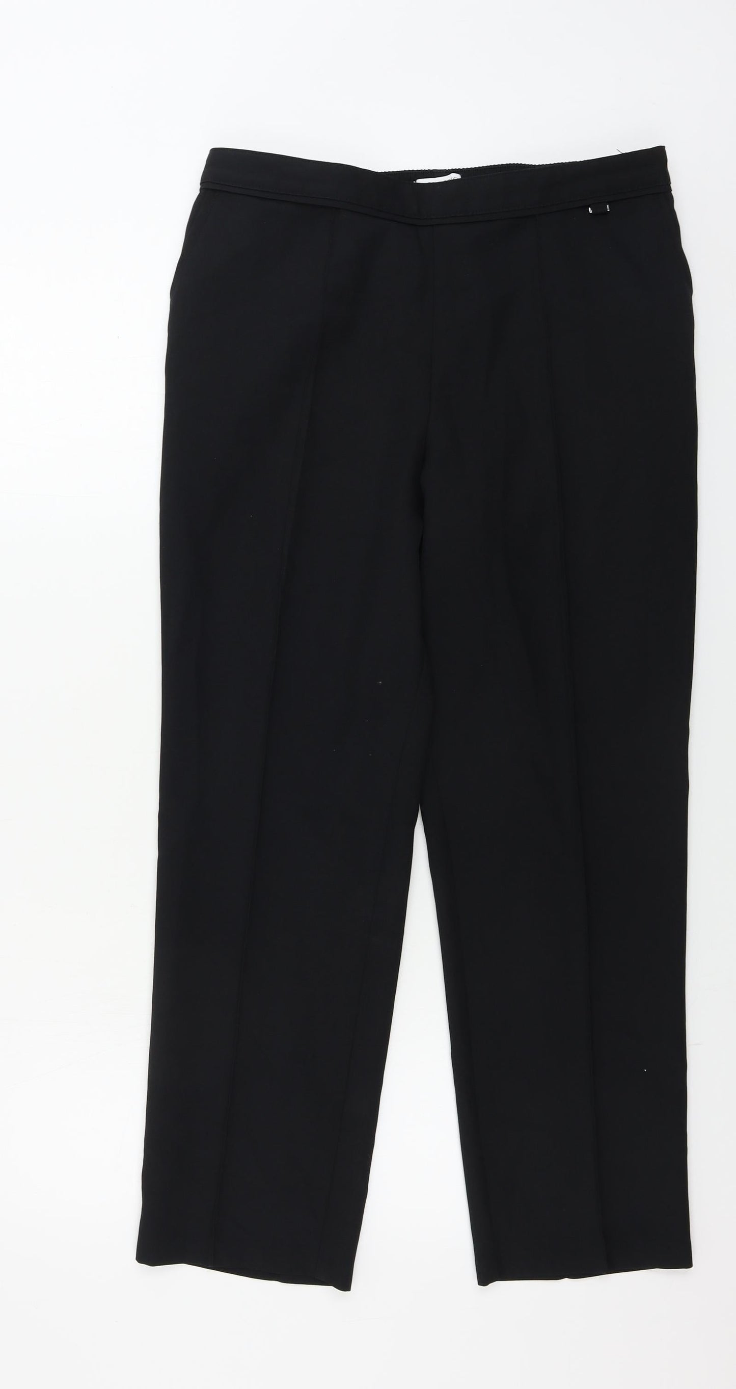 Womens UK Size 12 Marks and Spencer Regular Fit  Black Trousers