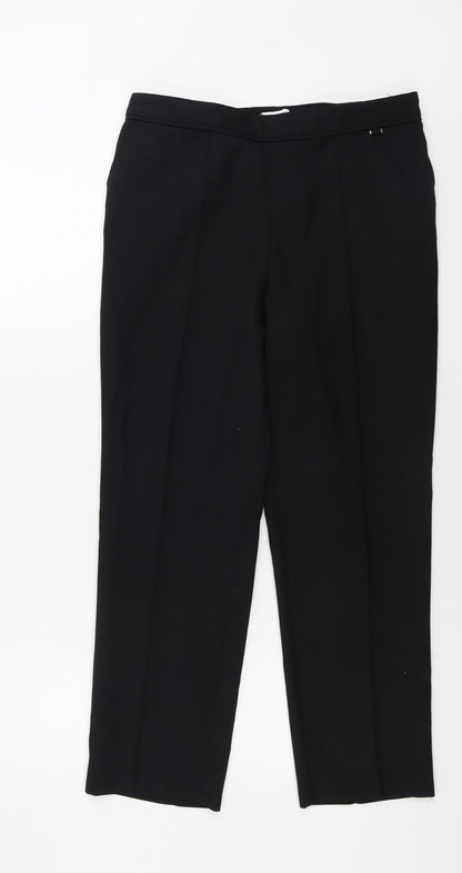 Womens UK Size 12 Marks and Spencer Regular Fit  Black Trousers