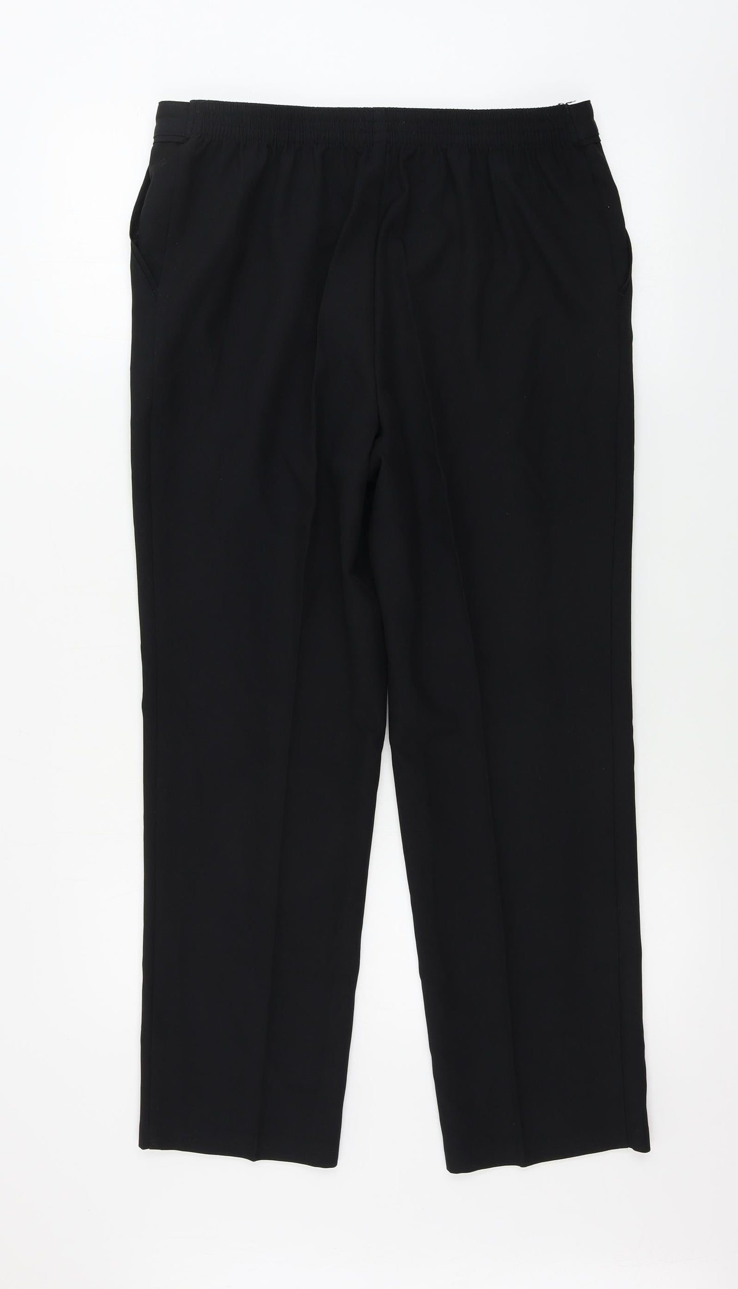 Womens UK Size 12 Marks and Spencer Regular Fit  Black Trousers