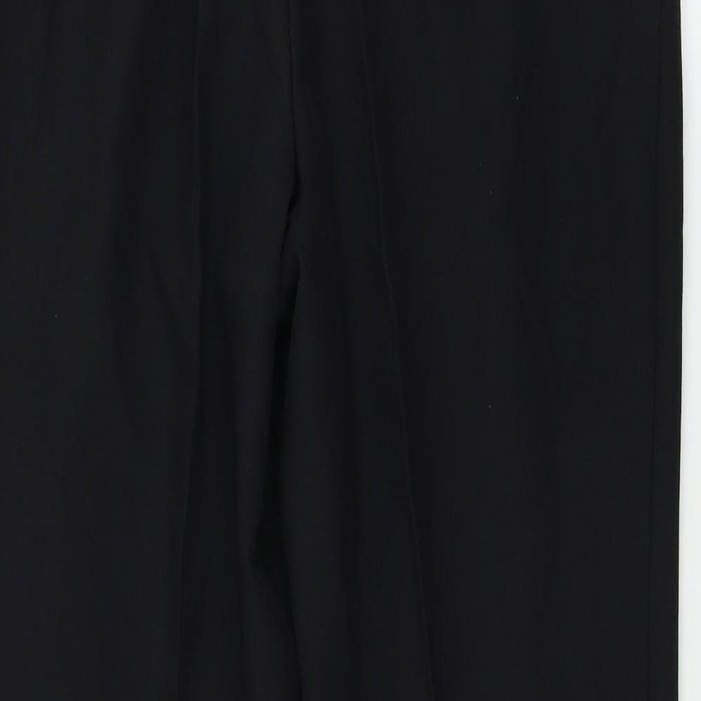 Womens UK Size 12 Marks and Spencer Regular Fit  Black Trousers