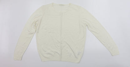 Womens UK Size 14 Marks and Spencer Ivory Pullover Jumper