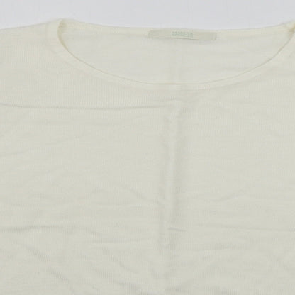 Womens UK Size 14 Marks and Spencer Ivory Pullover Jumper