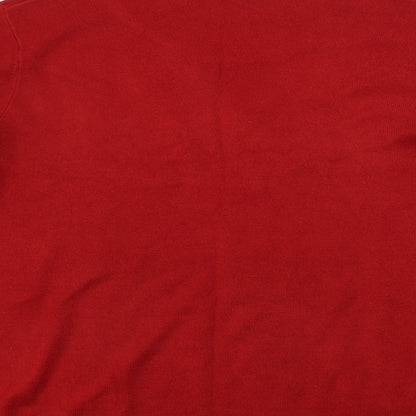 Womens UK Size 16 Preworn Red Pullover Jumper