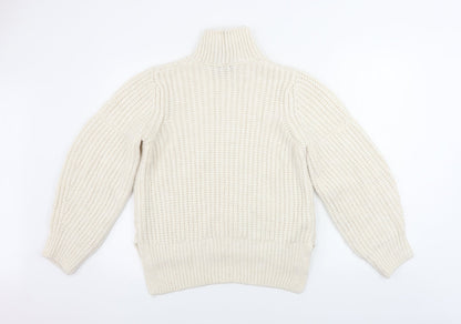 Womens UK Size M Marks and Spencer Ivory Pullover Jumper