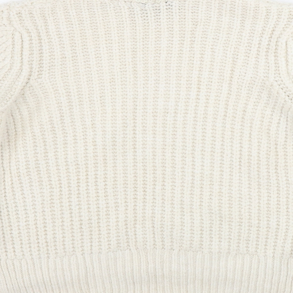 Womens UK Size M Marks and Spencer Ivory Pullover Jumper