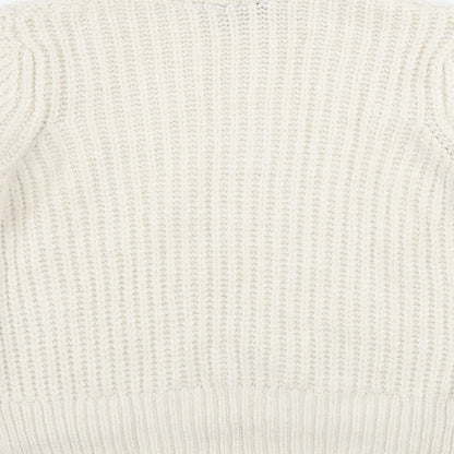 Womens UK Size M Marks and Spencer Ivory Pullover Jumper