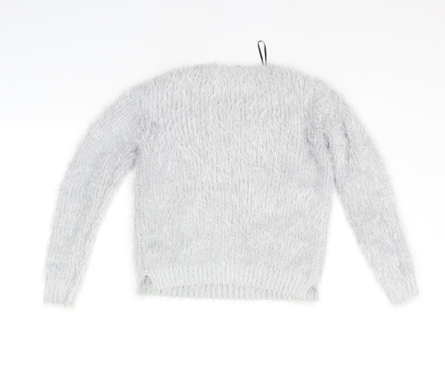 Womens UK Size S Divided Grey Pullover Jumper