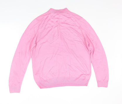 Womens UK Size 16 Marks and Spencer Pink Pullover Jumper