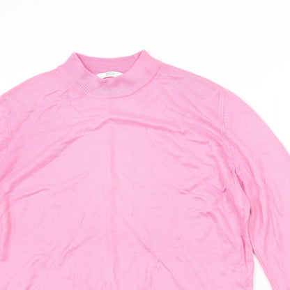 Womens UK Size 16 Marks and Spencer Pink Pullover Jumper