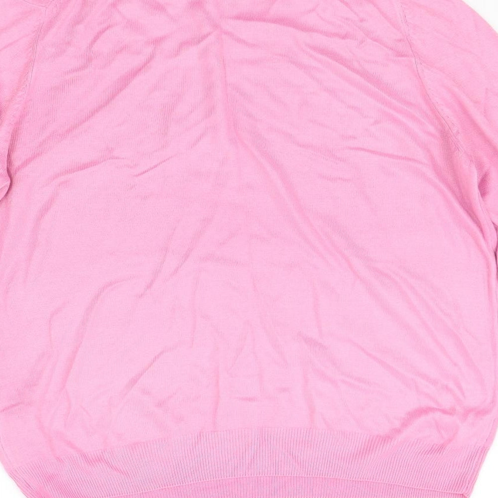 Womens UK Size 16 Marks and Spencer Pink Pullover Jumper