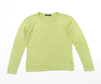 Womens UK Size S BM Green Pullover Jumper