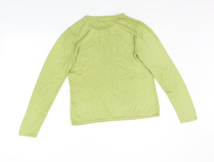 Womens UK Size S BM Green Pullover Jumper