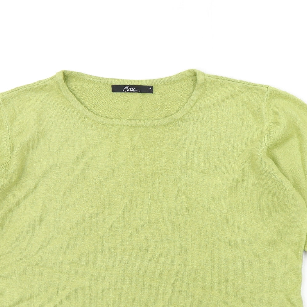 Womens UK Size S BM Green Pullover Jumper
