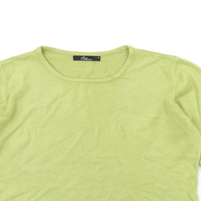 Womens UK Size S BM Green Pullover Jumper