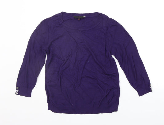 JASPER CORAN Womens Purple   Pullover Jumper Size 12