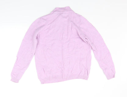Womens UK Size S EWM Purple Pullover Jumper