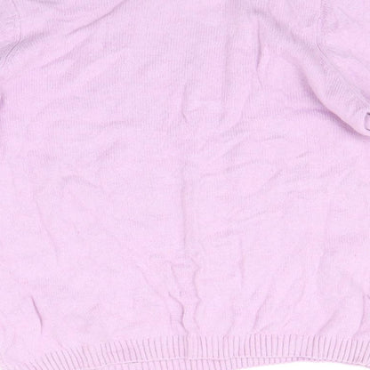 Womens UK Size S EWM Purple Pullover Jumper