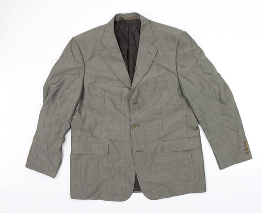Mens UK Size L West Brook Regular Grey Suit Jacket