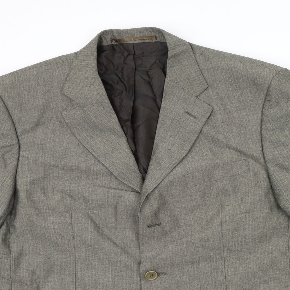 Mens UK Size L West Brook Regular Grey Suit Jacket