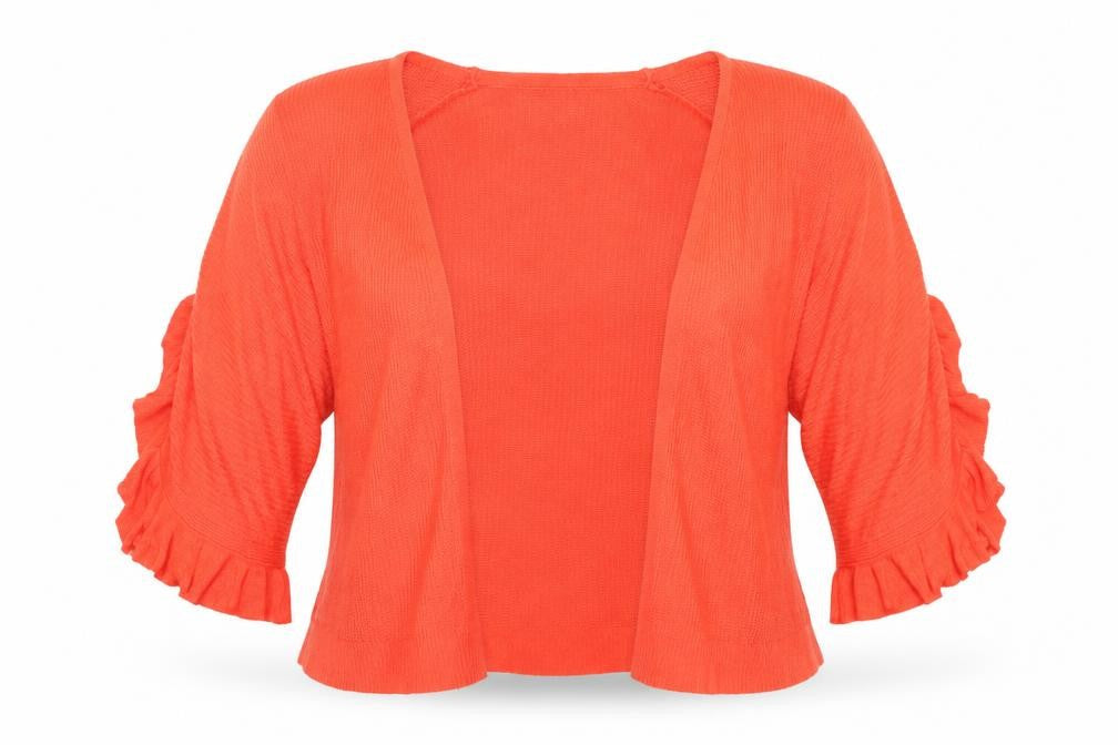 Womens UK Size S Matalan Orange Cardigan Jumper