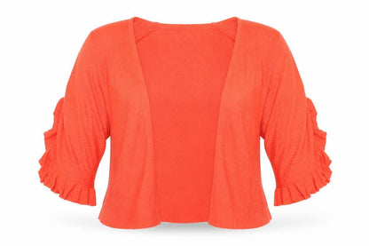 Womens UK Size S Matalan Orange Cardigan Jumper