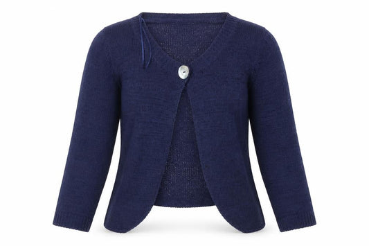 Womens UK Size XL Reflections Blue Cardigan Jumper