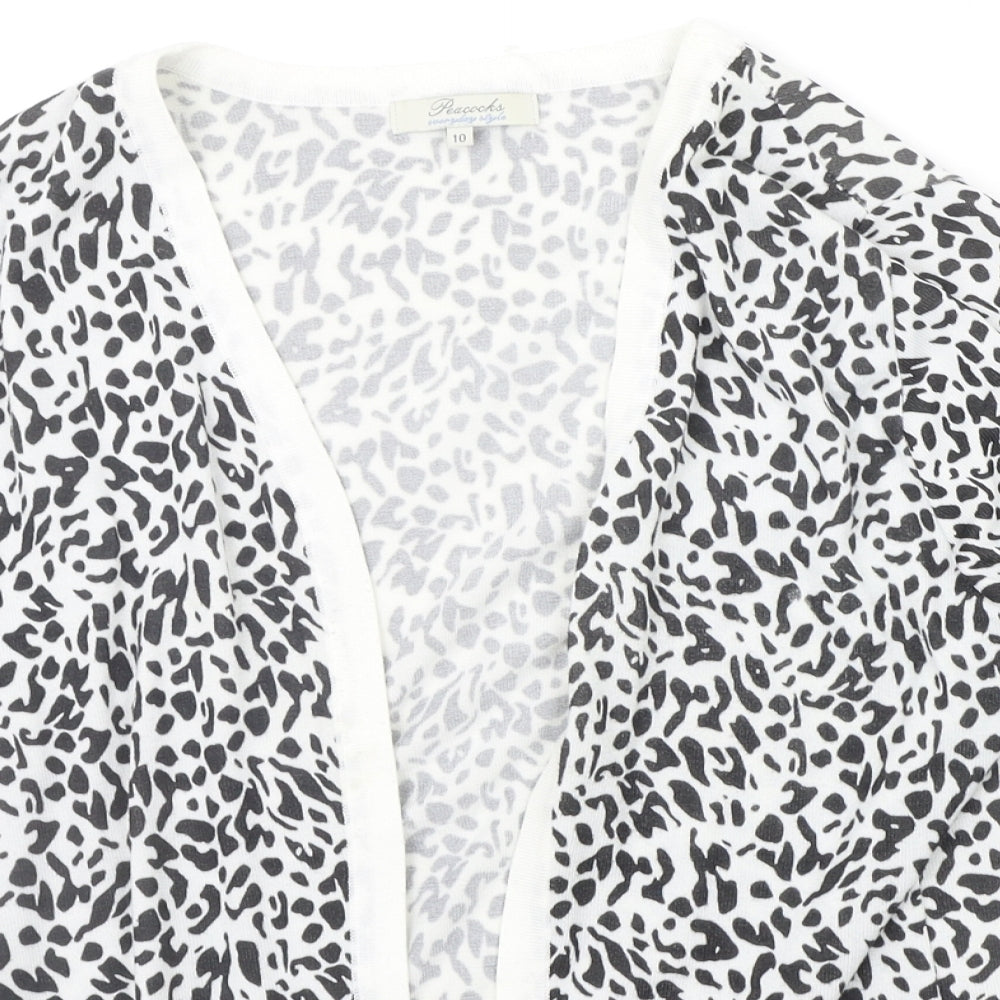 Womens UK Size 10 Peacocks White Cardigan Jumper