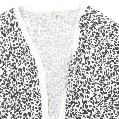 Womens UK Size 10 Peacocks White Cardigan Jumper