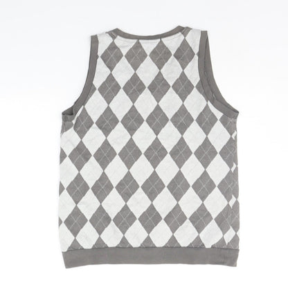 folded&hung Womens Grey Geometric  Pullover Jumper Size M