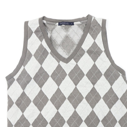 folded&hung Womens Grey Geometric  Pullover Jumper Size M