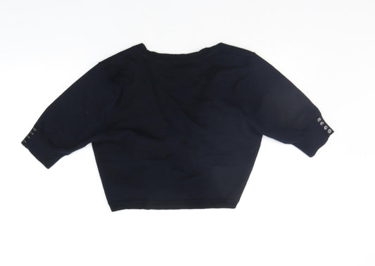 M&Co Womens Black   Cardigan Jumper Size M