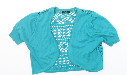 Womens UK Size S M&Co Green Cardigan Jumper