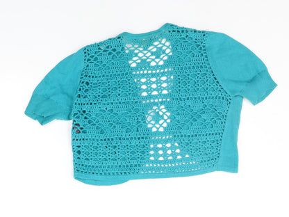 Womens UK Size S M&Co Green Cardigan Jumper