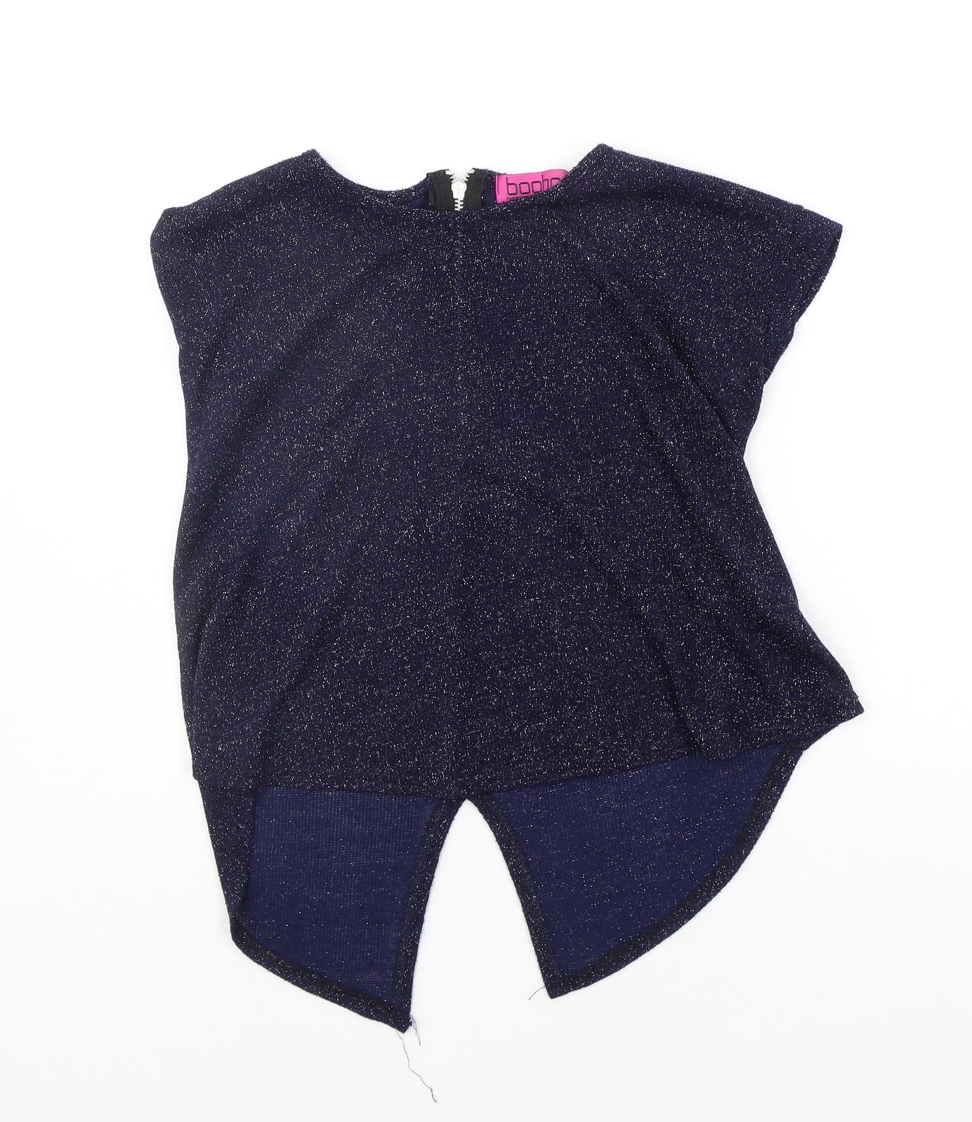 Boohoo Womens Blue   Basic Blouse Size 8