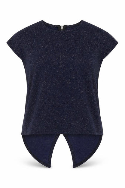 Womens UK Size 8 Boohoo Blue Basic Blouse