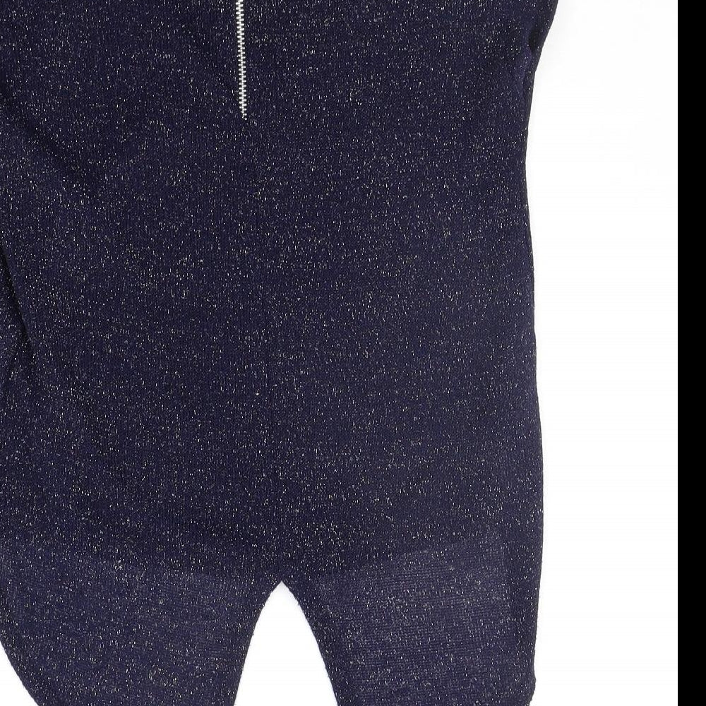 Boohoo Womens Blue   Basic Blouse Size 8