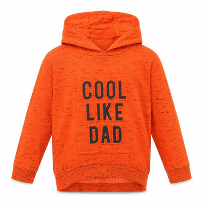 Front view of George girls’ orange pullover hoodie, size 2-3, years