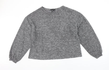 Womens UK Size L New Look Grey Pullover Jumper