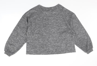 Womens UK Size L New Look Grey Pullover Jumper