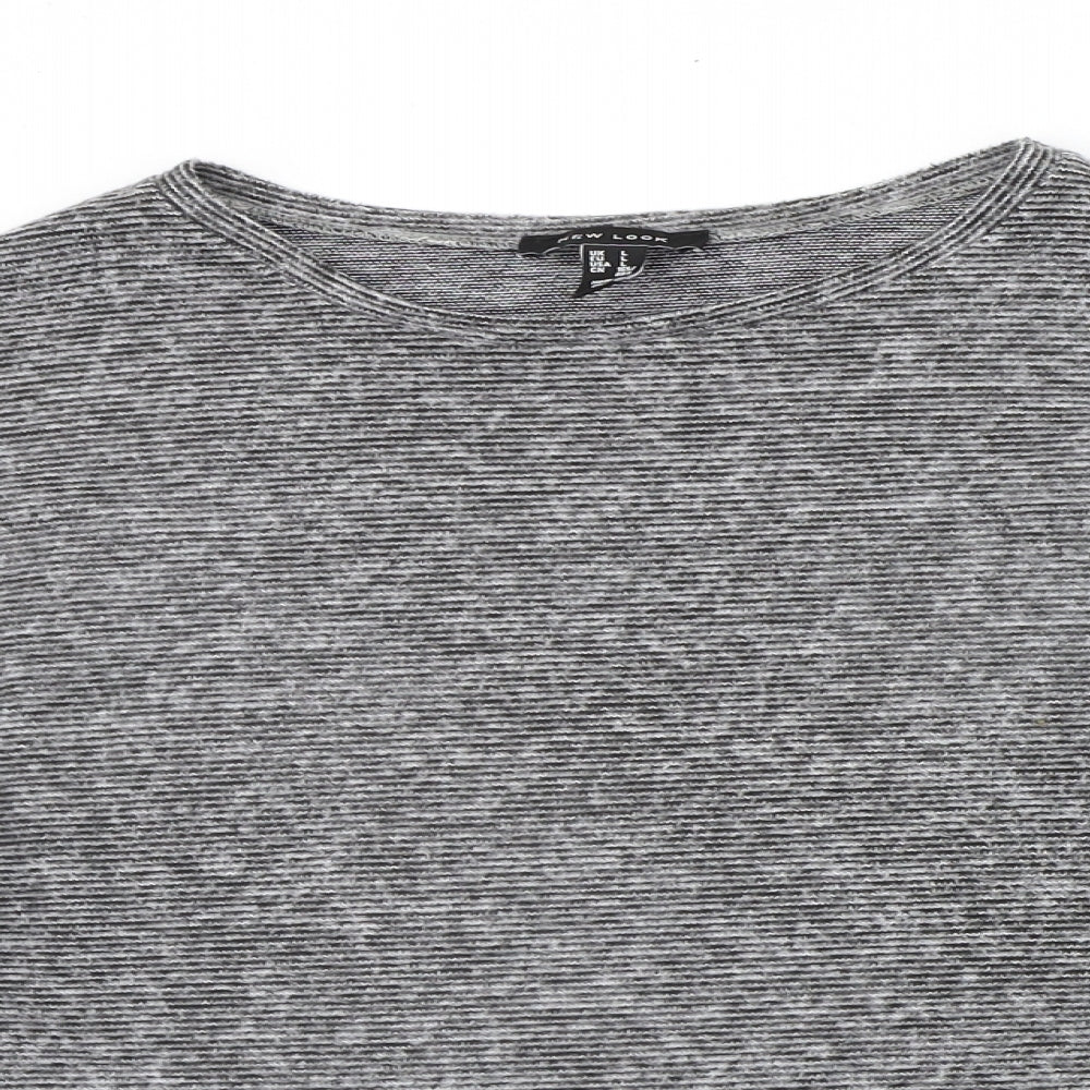 Womens UK Size L New Look Grey Pullover Jumper